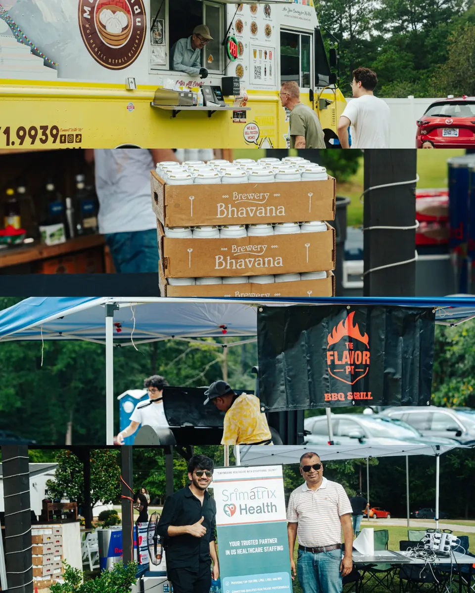 Food, beverage, and community vendors at the festival
